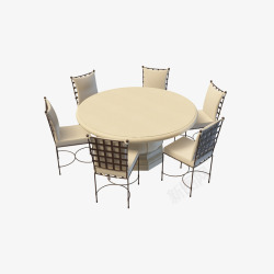 象牙白象牙白颜色餐桌椅子高清图片