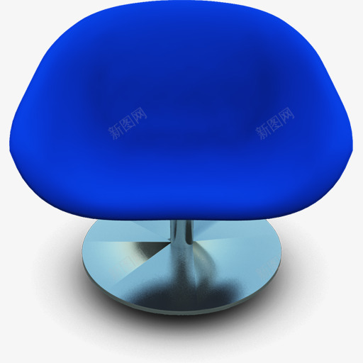 蓝色座椅图标png_新图网 https://ixintu.com blue chair seat 座位 椅子 蓝色的
