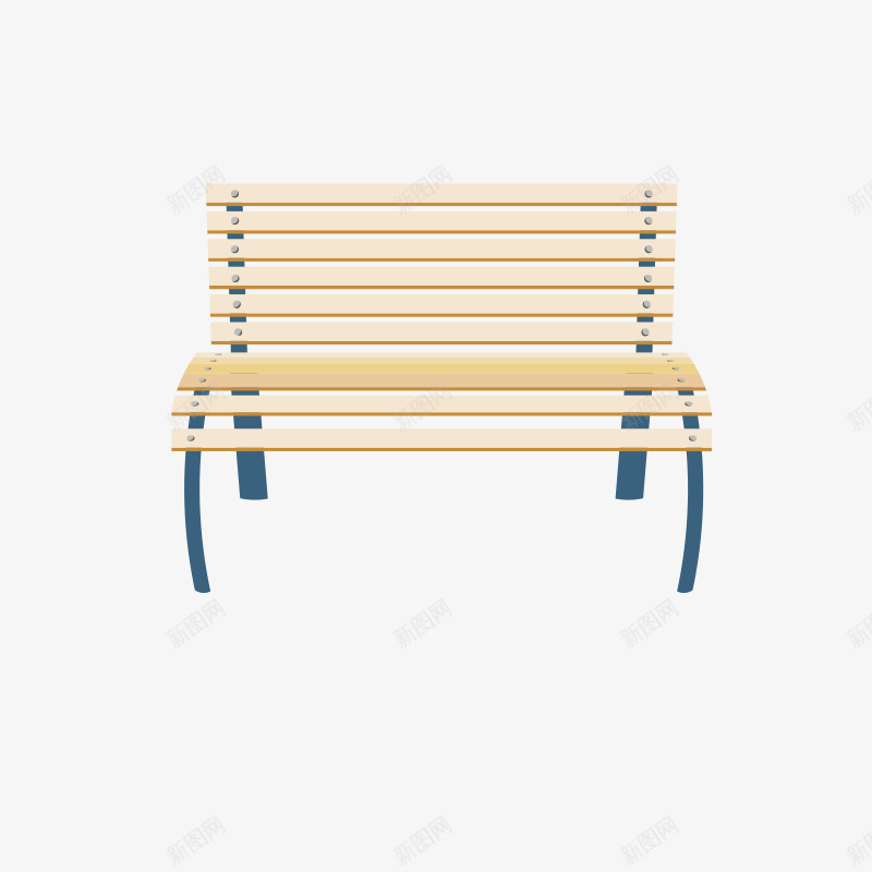 木凳png免抠素材_新图网 https://ixintu.com 公园椅子 凳子 木凳 椅子 靠椅