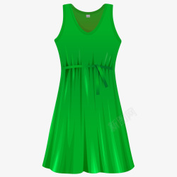 绿色连衣裙连衣裙高清图片