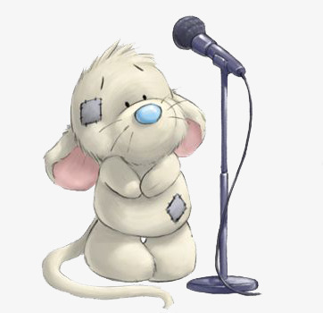手绘卡通唱歌的老鼠png免抠素材_新图网 https://ixintu.com 卡通 手绘 玩具老鼠 麦克风
