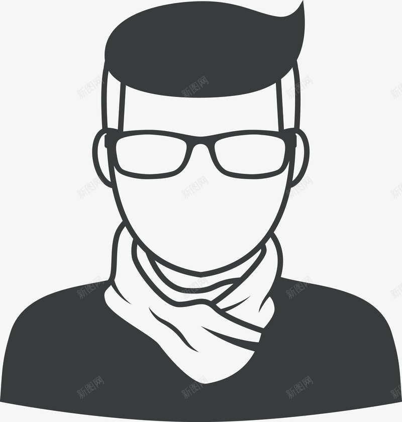 手绘戴眼镜的男人图标png_新图网 https://ixintu.com 人物 卡通人物 卡通男人 戴眼镜 手绘男人 男人 男人人物 男人头像 男人手绘 男孩 眼镜
