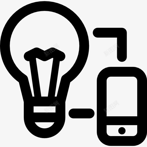 远程控制图标png_新图网 https://ixintu.com 手机 技术 智能手机 灯泡 照明 移动电话 远程控制