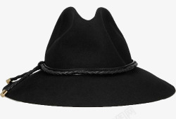 黑色创意大檐帽素材