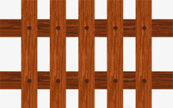 深红色木质纹理栅栏素材