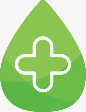 绿色的生物医药标志矢量图图标图标