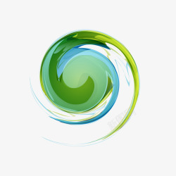 科技卡通扁平化旋涡纹矢量图素材