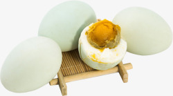 白色土鸭蛋产品展示图素材