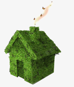 绿色环保房子素材