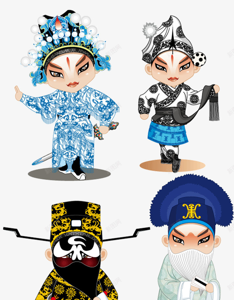 京剧花旦png免抠素材_新图网 https://ixintu.com 中国风 京剧花旦 卡通人物