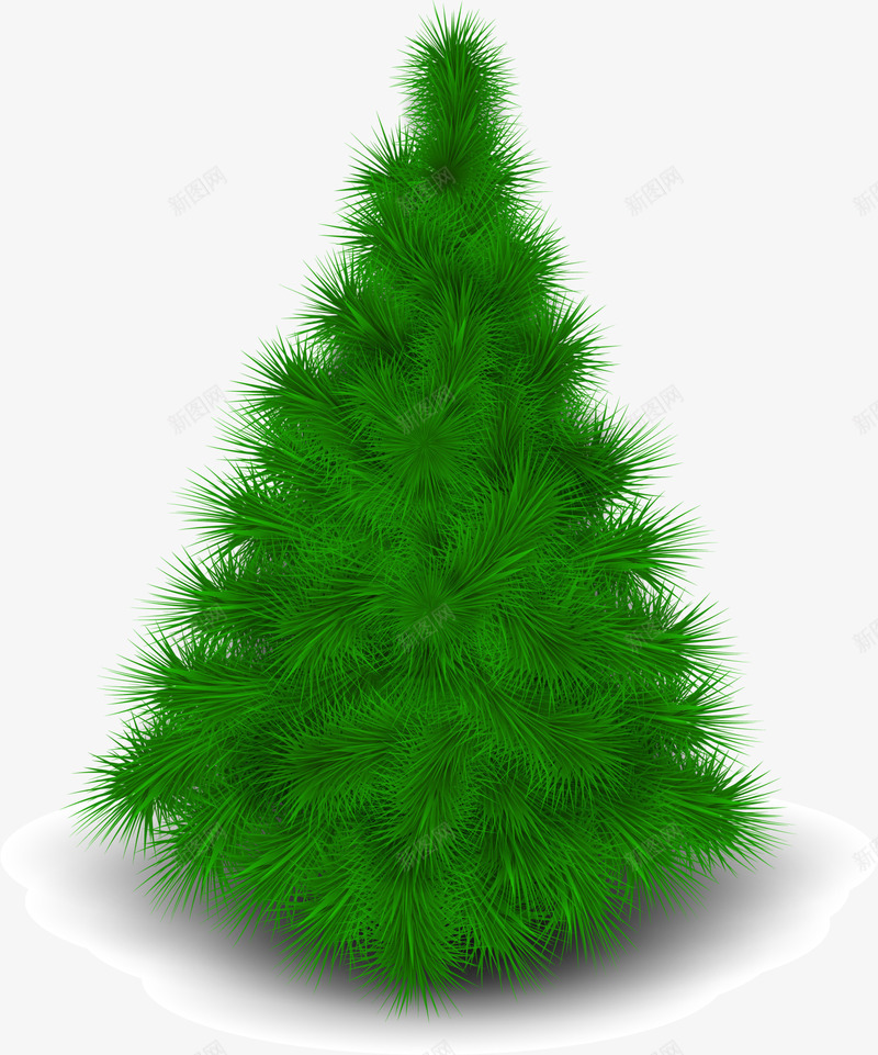 绿色自然树木png免抠素材_新图网 https://ixintu.com 圣诞节 简约大树 绿色树木 自然圣诞树 节庆圣诞树 节日树木