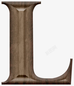 木质雕刻字母K素材