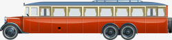 红色巴士车素材