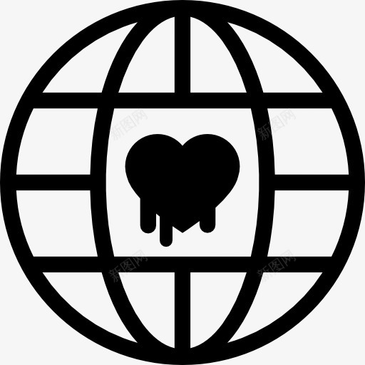 土工格栅与心脏标志的安全图标png_新图网 https://ixintu.com 地球 安全系统 心 接口 熔化 符号 网格 行星