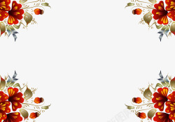 鸡年素材库图片春节海报装饰花朵高清图片