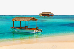 船免扣实物图马尔代夫海滩高清图片