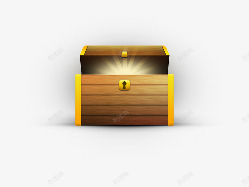 打开的宝箱psd免抠素材_新图网 https://ixintu.com 宝箱 宝藏 打开