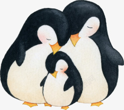 三只小企鹅素材