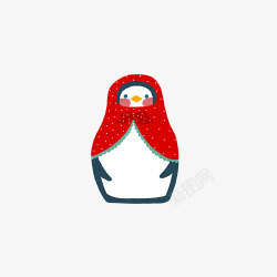 披着头巾披着头巾的企鹅高清图片