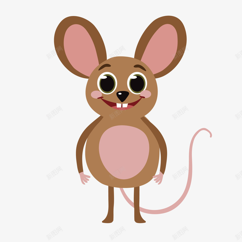 大耳朵的可爱老鼠矢量图eps免抠素材_新图网 https://ixintu.com 动物 卡通 图案 大耳朵 小清新 扁平化 简约 老鼠 装饰 鼠类 矢量图