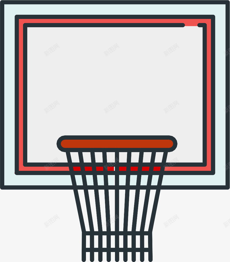 篮板png免抠素材_新图网 https://ixintu.com 正方形 篮球架 运动用品