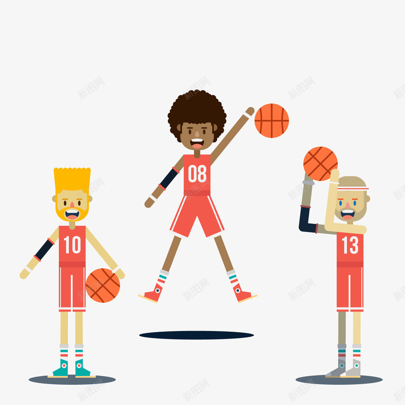 创意篮球运动员png免抠素材_新图网 https://ixintu.com 打篮球的人 男孩 篮球运动员 运动人物