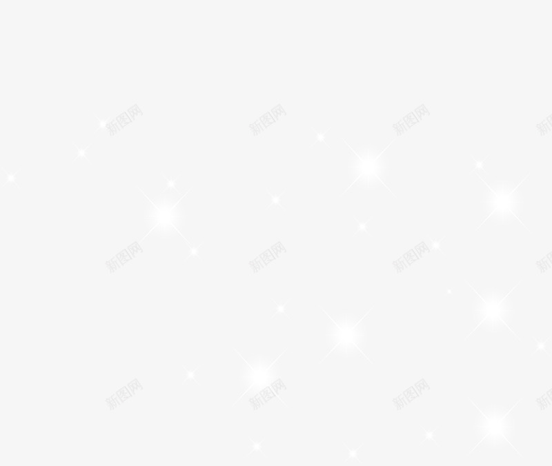白色星点发光漂浮装饰png免抠素材_新图网 https://ixintu.com 发光 星点 漂浮 白色 装饰