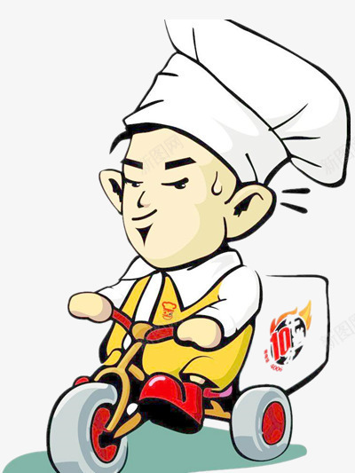卡通的人物彩色照片png免抠素材_新图网 https://ixintu.com 厨师 外卖 男人 素材