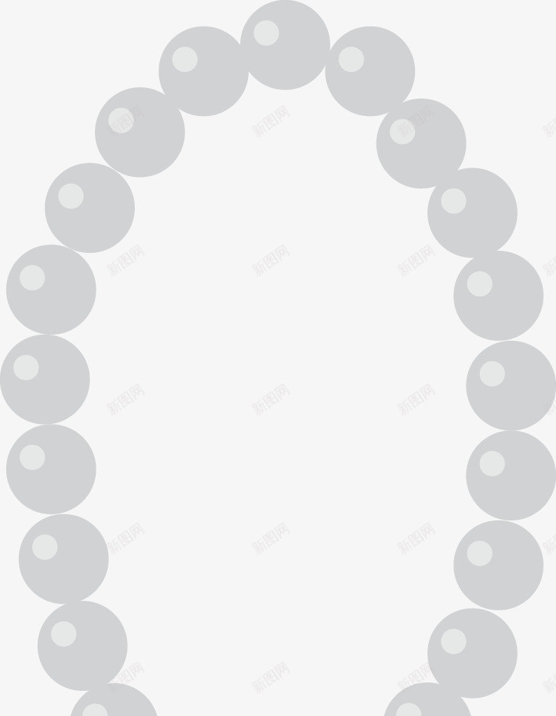 女士珍珠项链png免抠素材_新图网 https://ixintu.com 女士 服饰配件 珍珠项链