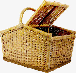编织木质菜篮简朴素材