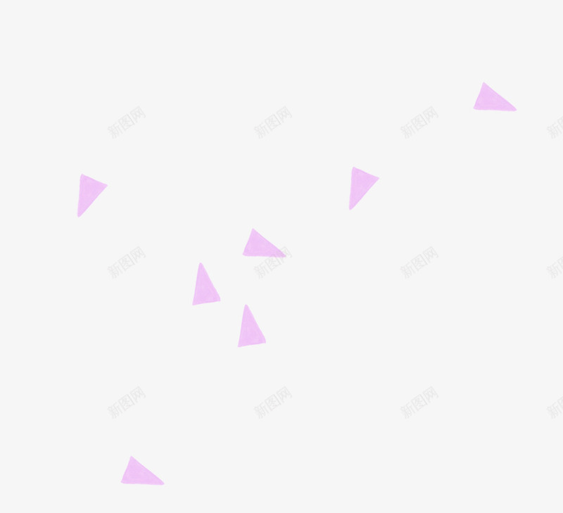 唯美精美漂浮几何三角图案装饰png免抠素材_新图网 https://ixintu.com 三角 几何 唯美 图案 漂浮 粉色 精美 装饰