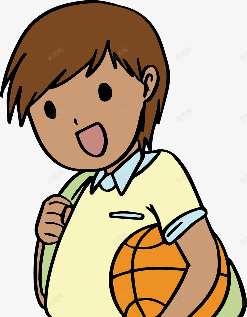 去打篮球的男孩矢量图eps免抠素材_新图网 https://ixintu.com 体育男孩 卡通男孩 打篮球 矢量png 篮球 篮球男孩 矢量图