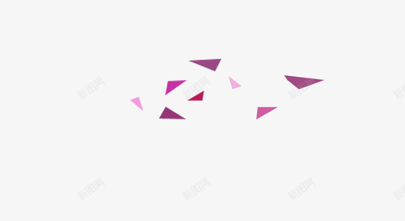 创意几何三角形漂浮psd免抠素材_新图网 https://ixintu.com 三角形 不规则 几何 创意 图形 漂浮