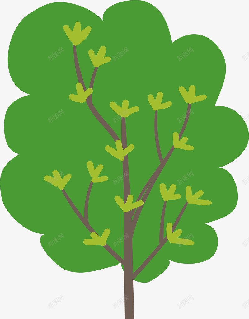 一棵大树矢量图ai免抠素材_新图网 https://ixintu.com 一棵大树 一棵树 大树 树 矢量png 绿色大树 茂盛的树 矢量图