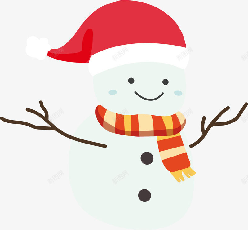 白色可爱微笑雪人png免抠素材_新图网 https://ixintu.com Christma Christmas Merry 卡通雪人 圣诞快乐 圣诞节 堆雪人 白色雪人