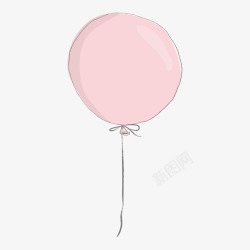 粉色氢气球卡通粉色氢气球矢量图高清图片