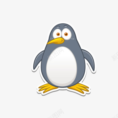 一只南极的企鹅图标图标