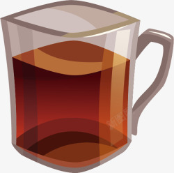 琉璃质感红茶茶杯高清图片