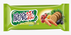 饼干广告蔬菜饼干包装片高清图片