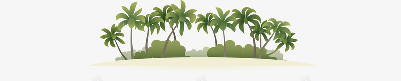 海岛植物手绘png免抠素材_新图网 https://ixintu.com 卡通 可爱 手绘 植物 绿色