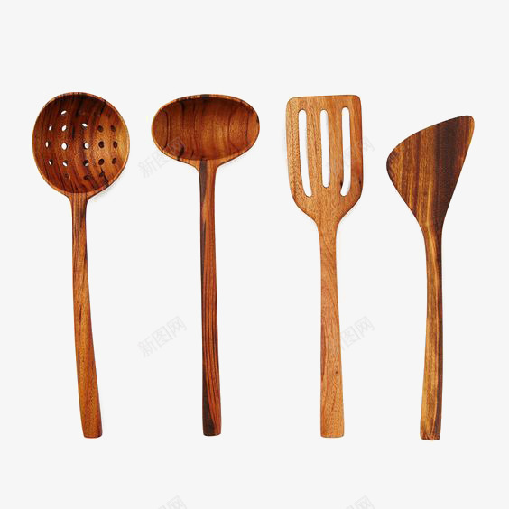 木质餐具png免抠素材_新图网 https://ixintu.com 厨具 厨房餐具 木质 汤勺 铲子