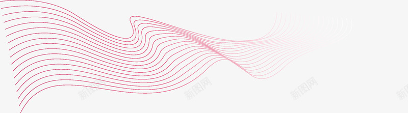 红色线条png免抠素材_新图网 https://ixintu.com 条纹 流线 科技 红色 线型 线条 背景