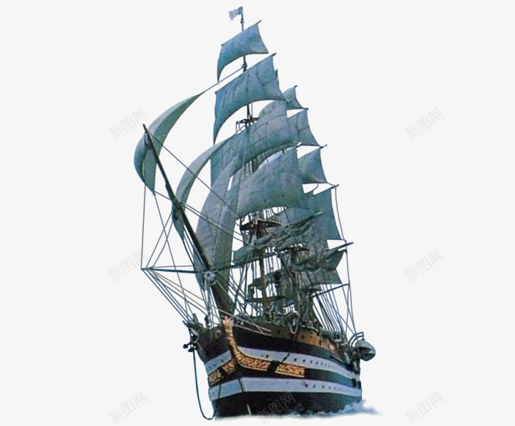 古代帆船png免抠素材_新图网 https://ixintu.com 古代帆船 帆船 船