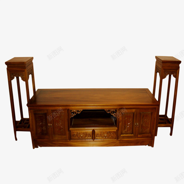 木雕梳妆柜png免抠素材_新图网 https://ixintu.com 古典色 品味 桌子 椅子