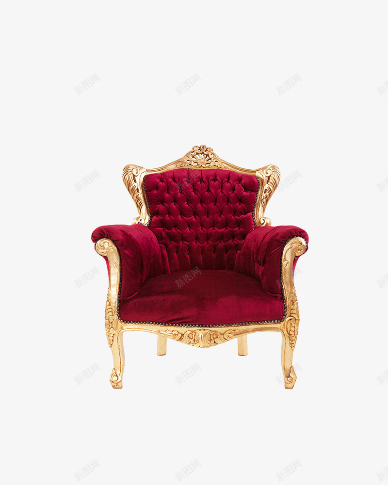 沙发png免抠素材_新图网 https://ixintu.com 凳子 椅子 红色沙发