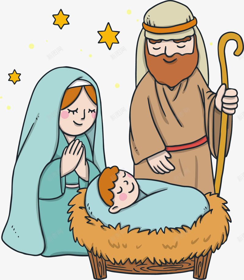 迎接耶稣诞生之夜矢量图ai免抠素材_新图网 https://ixintu.com 圣诞快乐 圣诞节 圣诞节之夜 矢量png 耶稣诞生 耶稣降临 矢量图