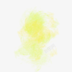 黄色光雾黄色光效光雾雾气高清图片