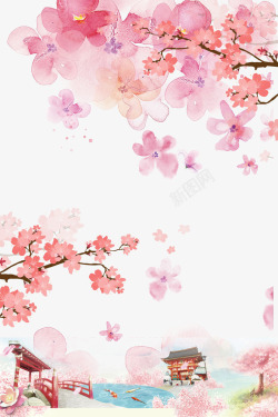 简约温馨母亲节粉色清新花朵背景高清图片