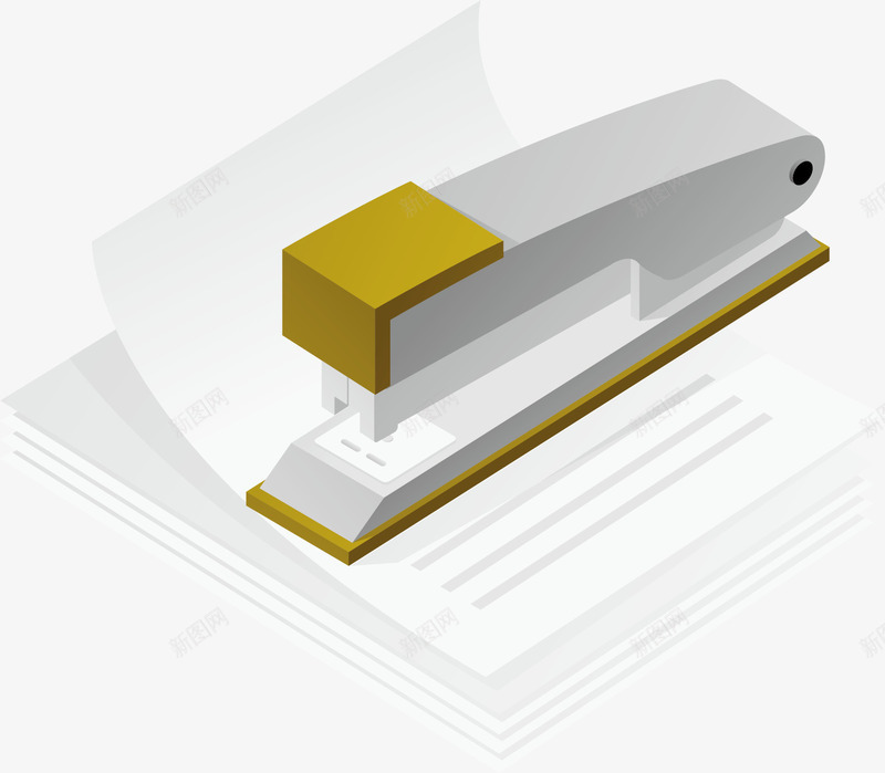 订书器png免抠素材_新图网 https://ixintu.com 办公 日用 纸张 订书器
