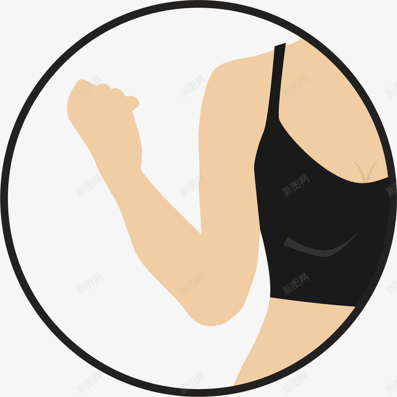 女生健身房力量训练png免抠素材_新图网 https://ixintu.com 上半身 上臂 健身 减肥塑形 力量训练 强壮 手肘 手臂 有力量 肌肉 赤膊
